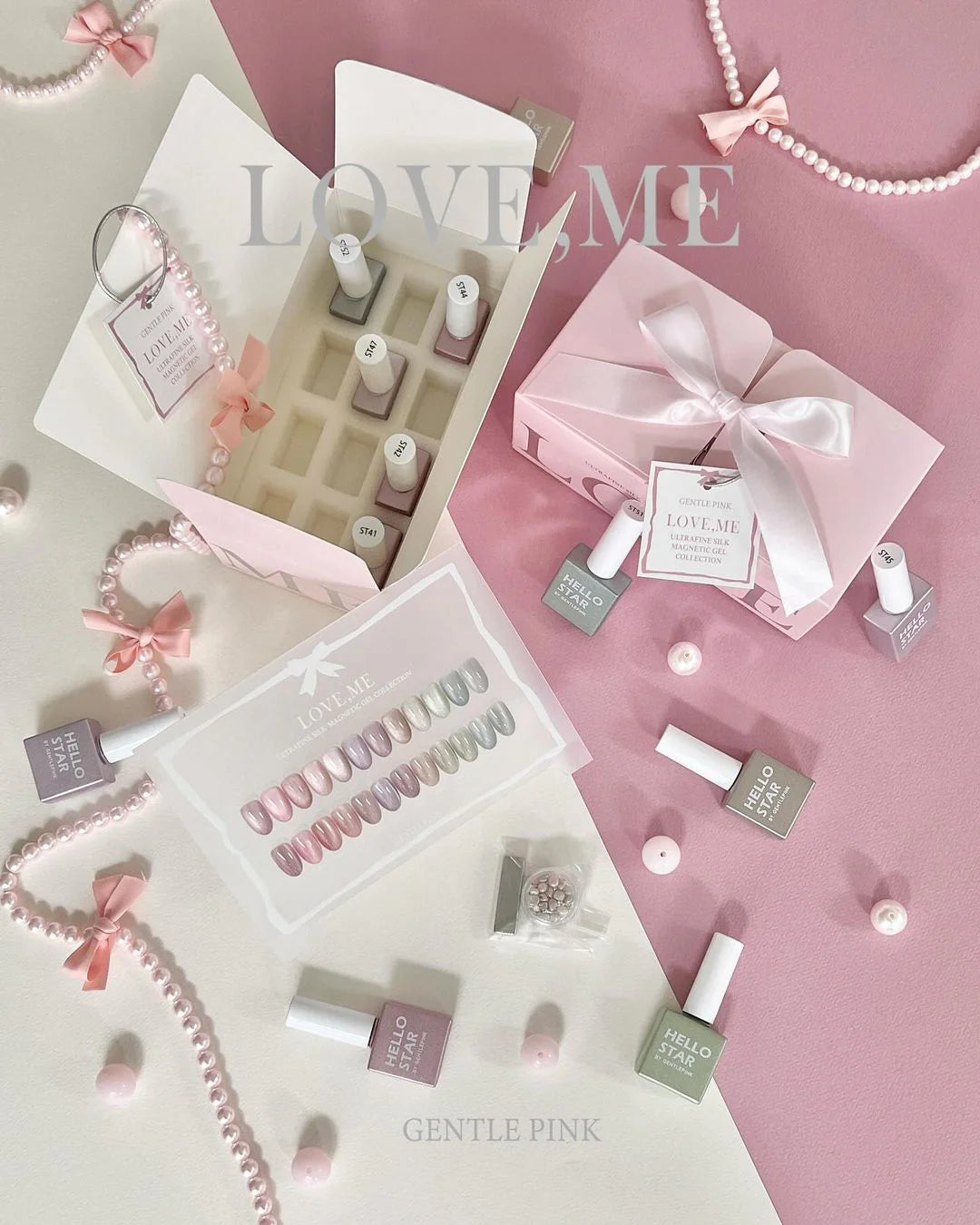 GENTLE PINK Love me - Ultra silk magnetic gel | individual/collection