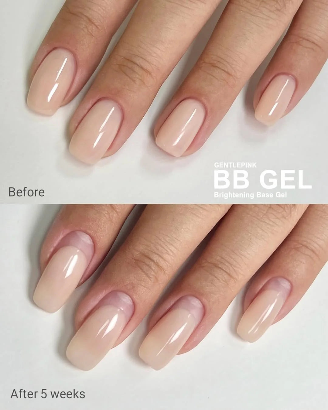 GENTLE PINK BB gel - colour & base gel in 1