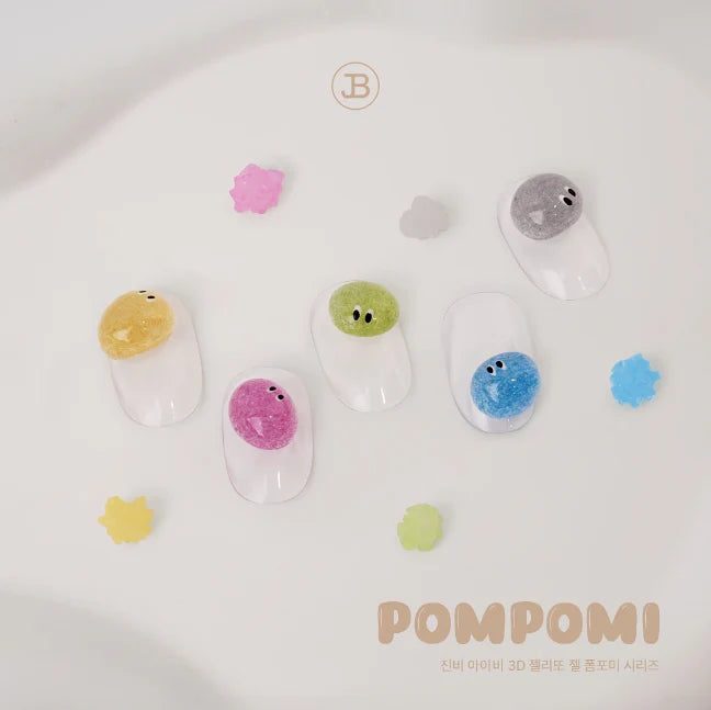 【JIN.B】Jellytto Pompomi 8pc collection - Velvet 3D embo gel