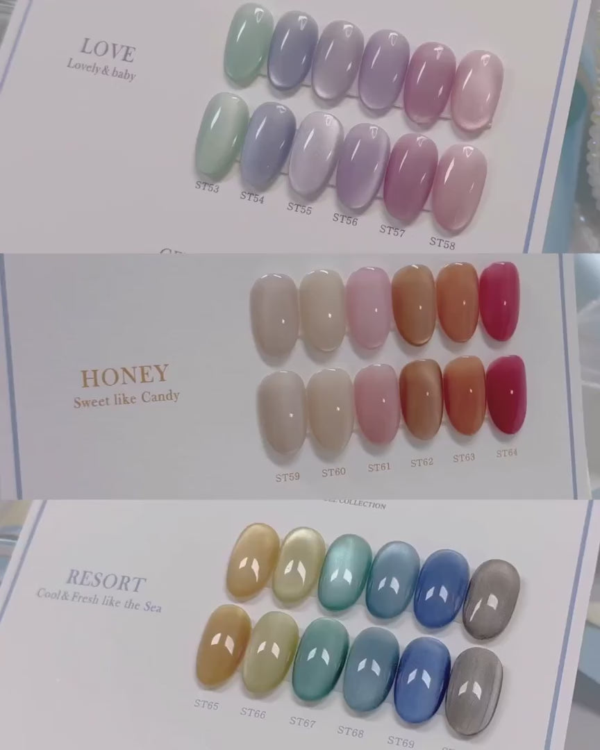 GENTLE PINK Love you - Ultra silk magnetic gel | individual/collection